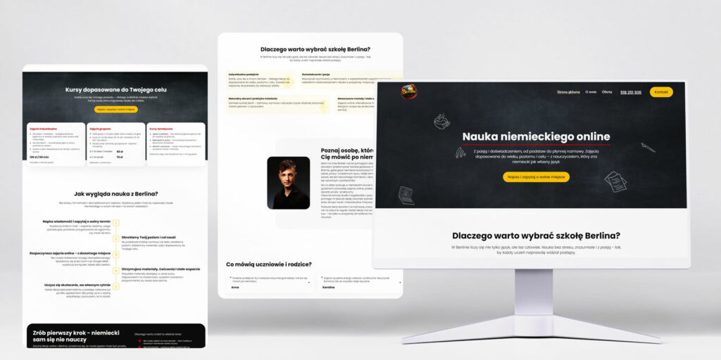 Nowoczesna strona internetowa szkoła online