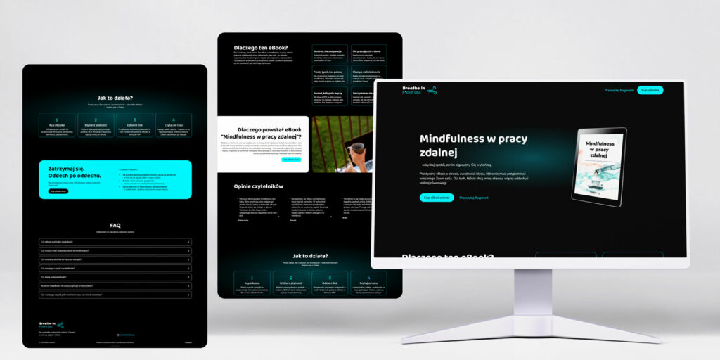 strona sprzedażowa eBooka mindfulness