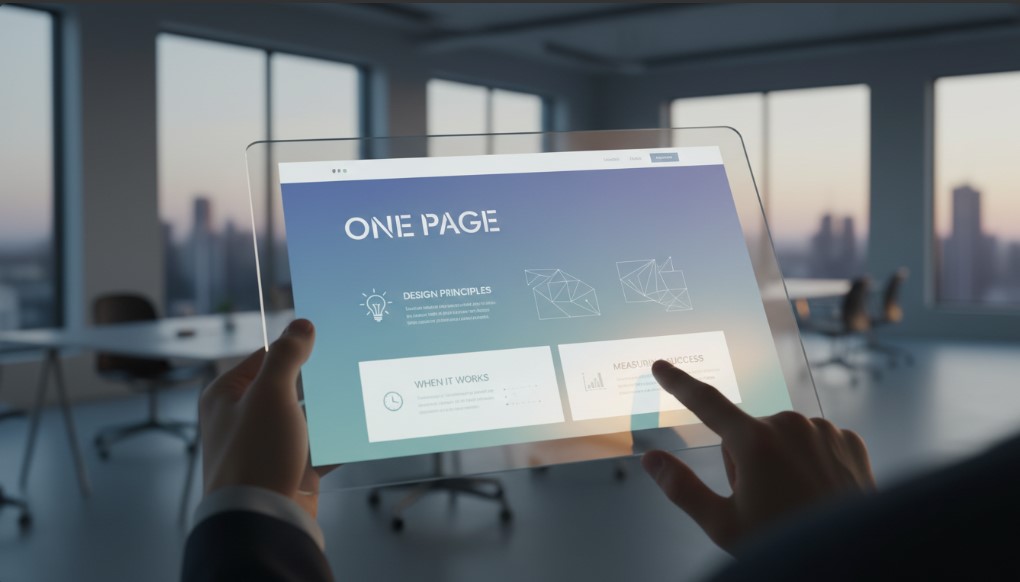 Nowoczesna strona One Page: jak zaprojektować, kiedy działa i jak ocenić skuteczność