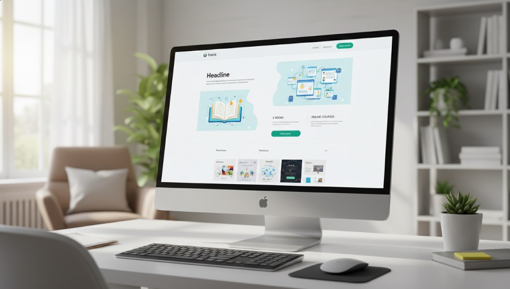 Strona sprzedażowa produktu cyfrowego: jak zaprojektować stronę, która sprzedaje e-booki i kursy