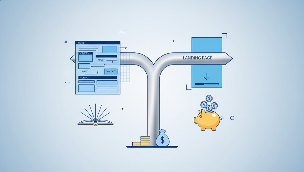Strona www czy landing page na start: jak wybrać format i nie przepalić budżetu